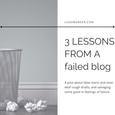 3 Lessons From a Failed Blog